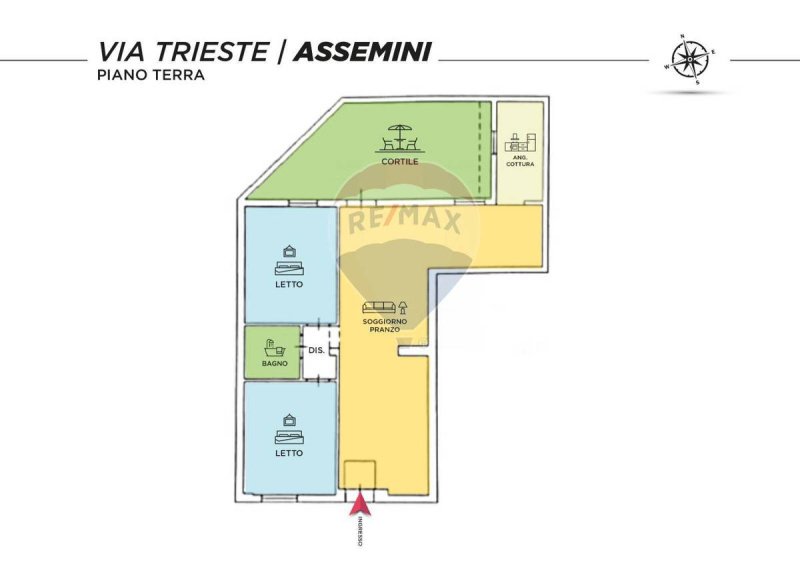 Vrijstaande woning in Assemini