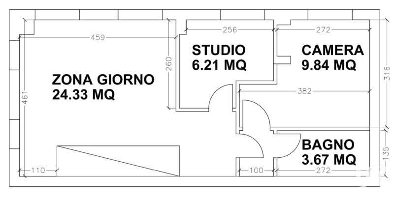 Apartamento em Montemarciano