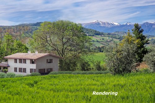 Klein huisje op het platteland in Colmurano