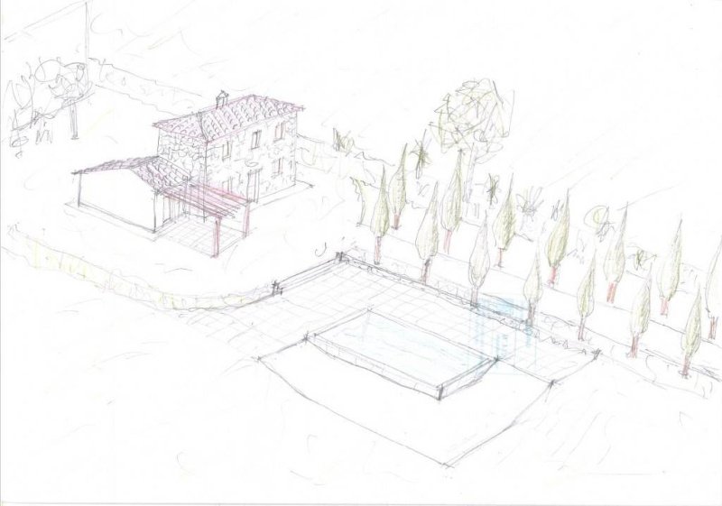 Отдельно стоящий дом в Монте-Сан-Савино