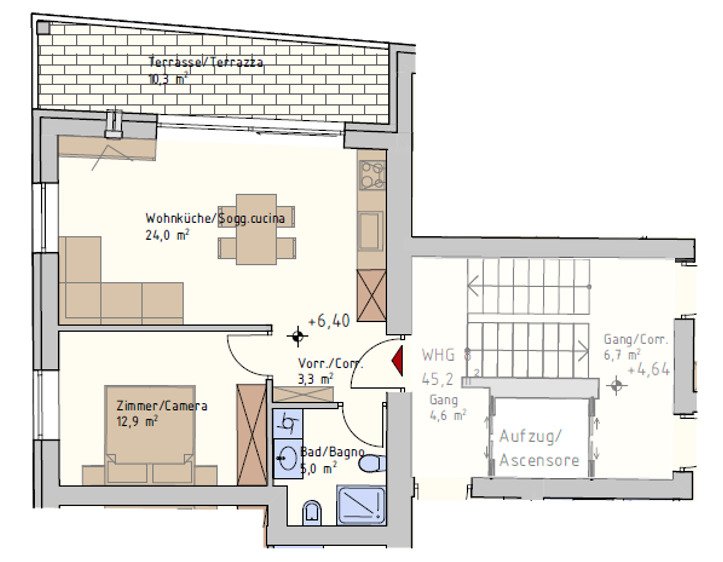 Wohnung in Auer