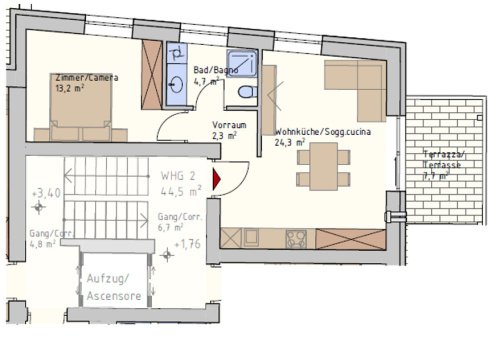 Appartement in Auer