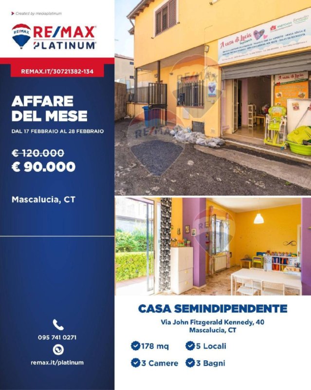 Casa semi indipendente a Mascalucia