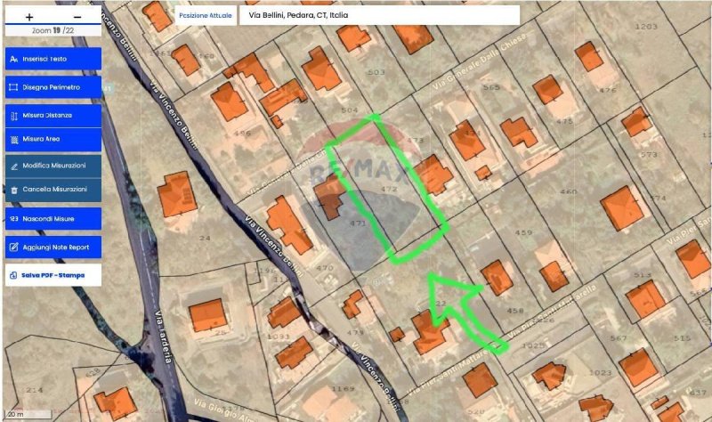 Landwirtschaftliche Fläche in Pedara
