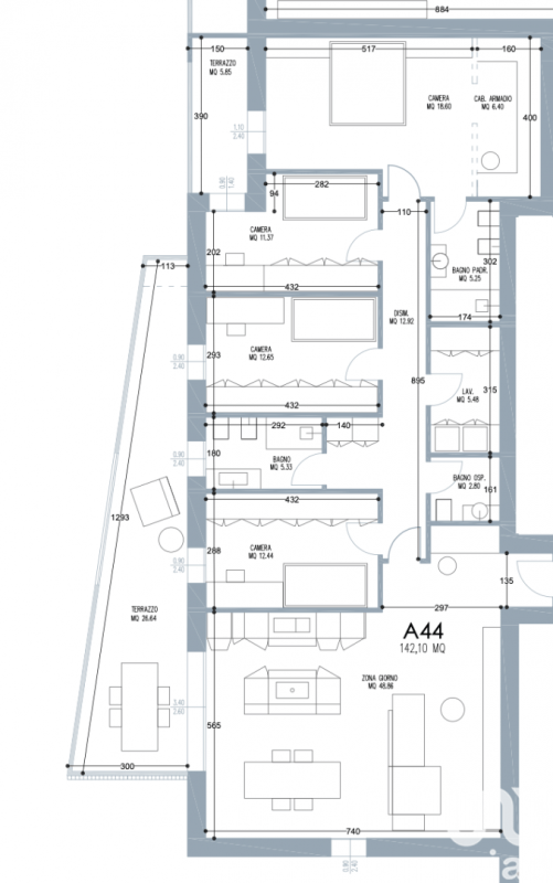 Apartamento em Pádua