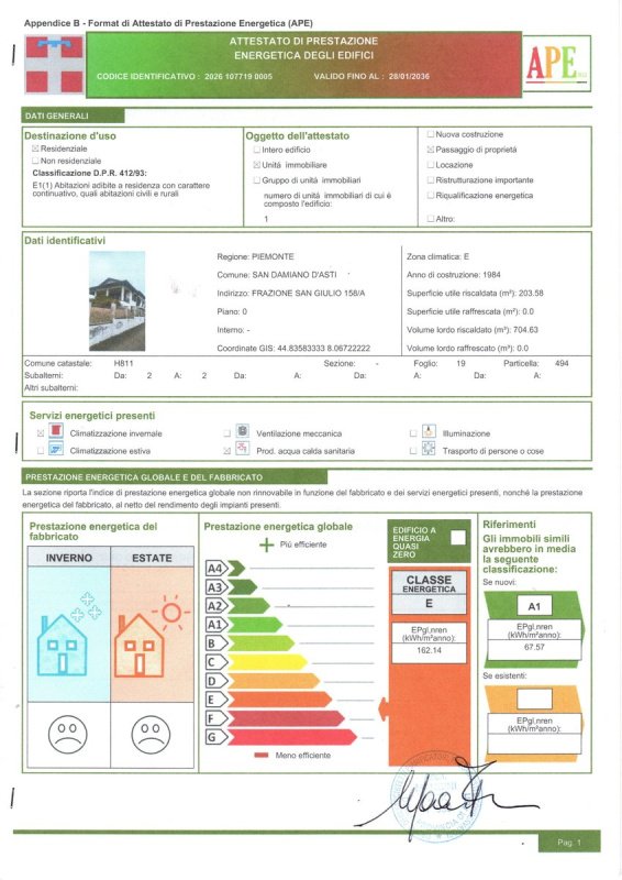 Villa in San Damiano d'Asti