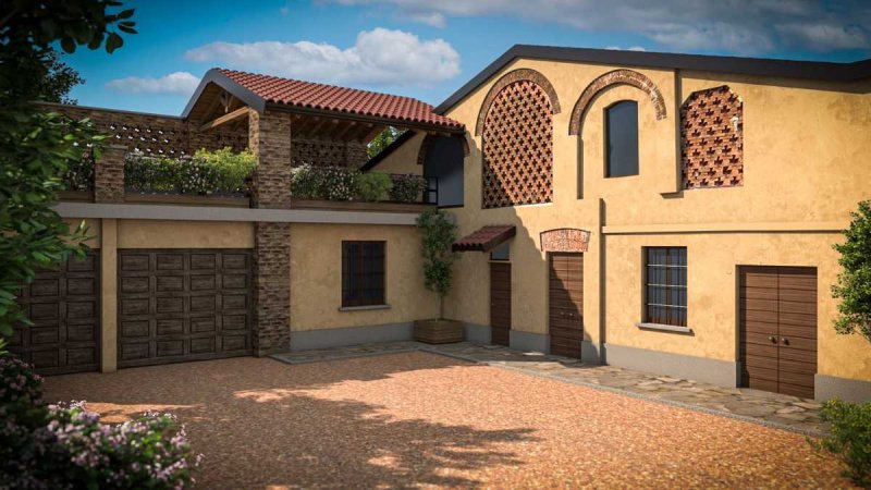 Casa geminada em Certosa di Pavia