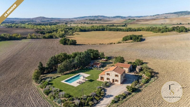 Exploitation agricole à Castiglione d'Orcia