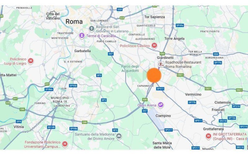 Terrain à bâtir à Rome