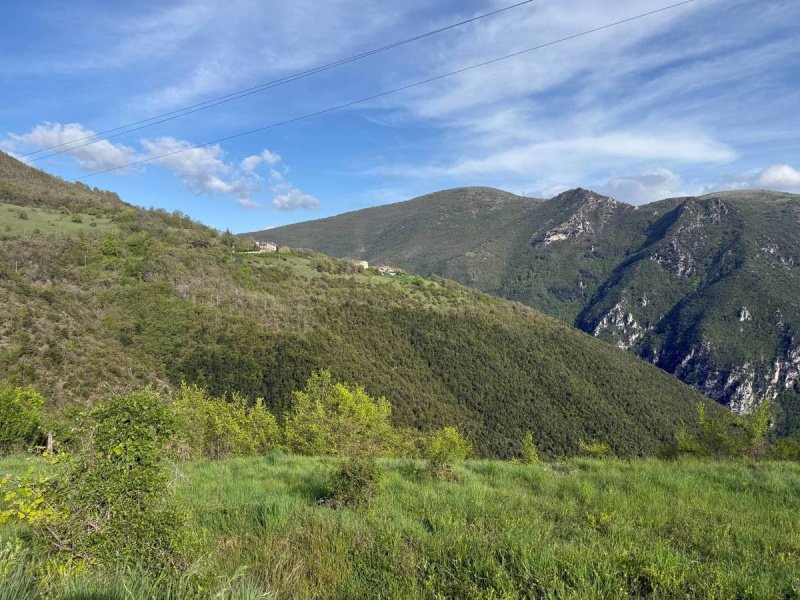 Jordbruksmark i Cerreto di Spoleto