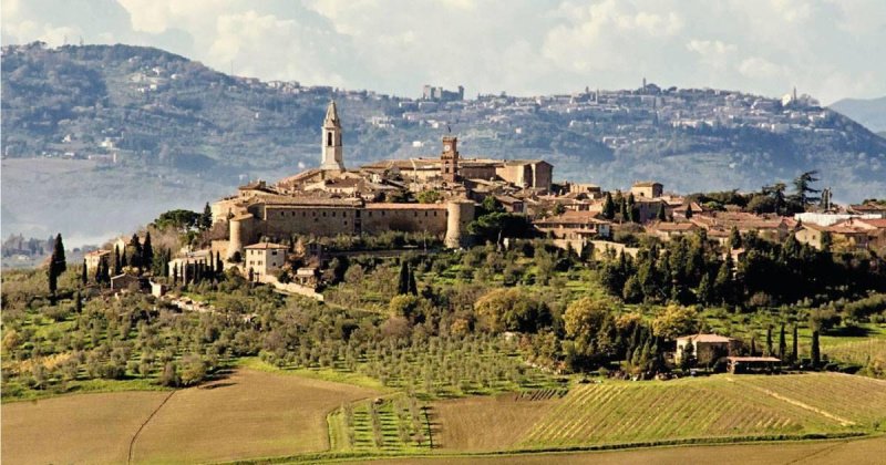 Lantställe i Pienza