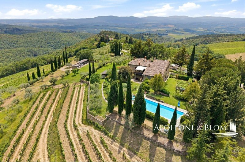 Lantställe i Castellina in Chianti