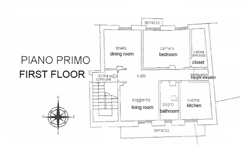Self-contained apartment in Perinaldo