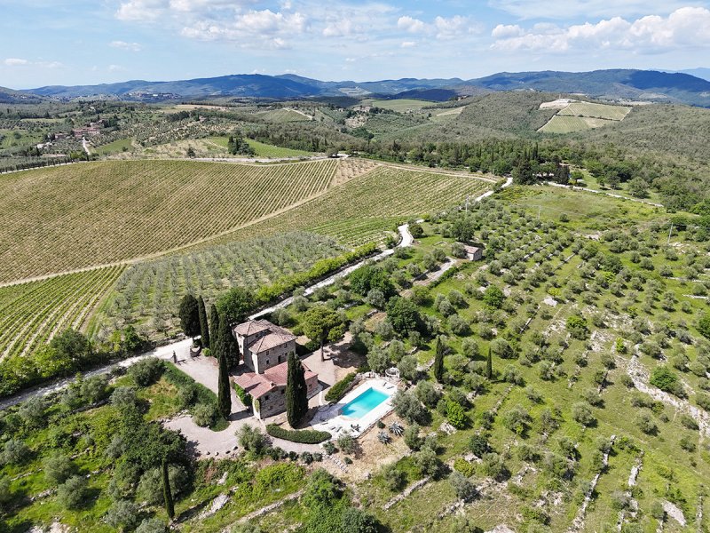 Hus på landet i Gaiole in Chianti