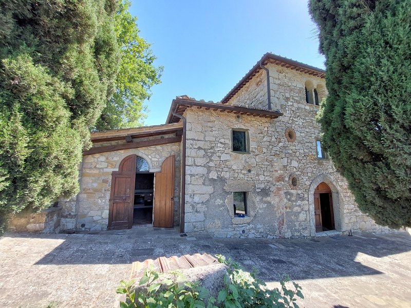 Lantställe i Gaiole in Chianti