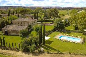 Exploitation agricole à Monteroni d'Arbia