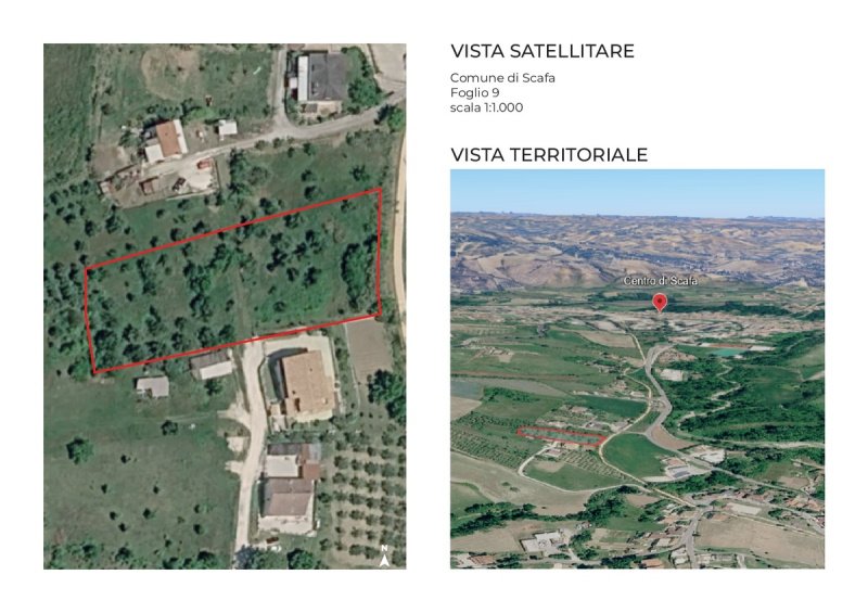 Terrain à bâtir à Scafa