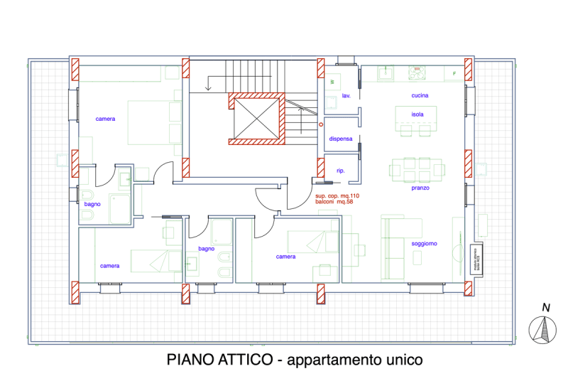 Penthouse in San Benedetto del Tronto