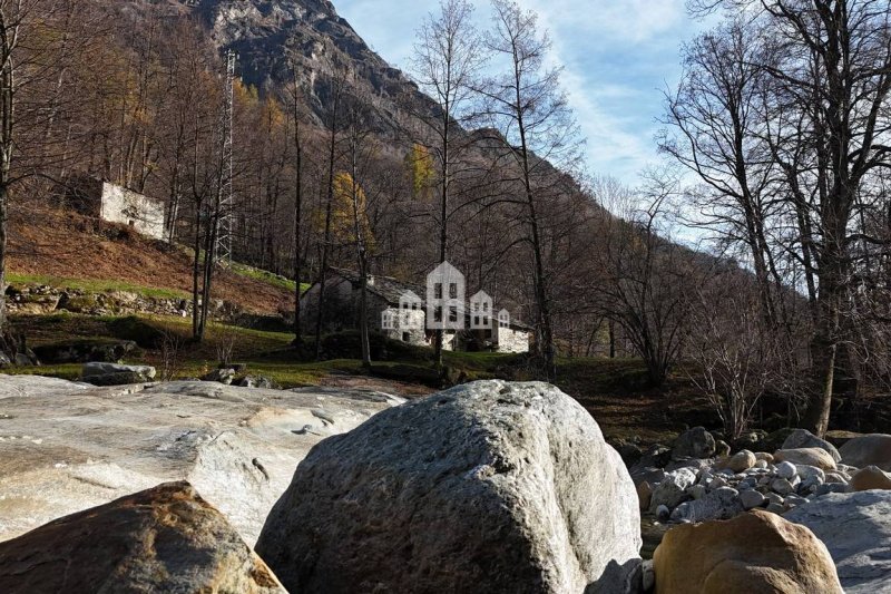 Hus på landet i Traversella