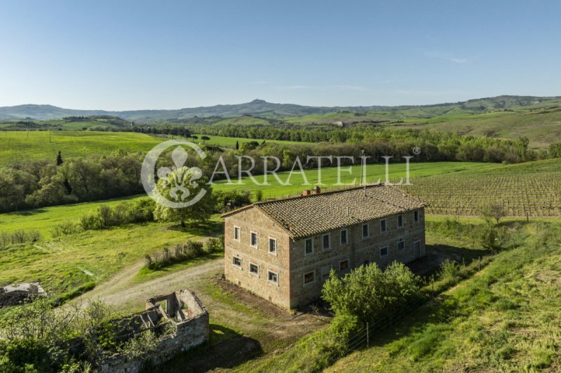 Lantställe i Pienza